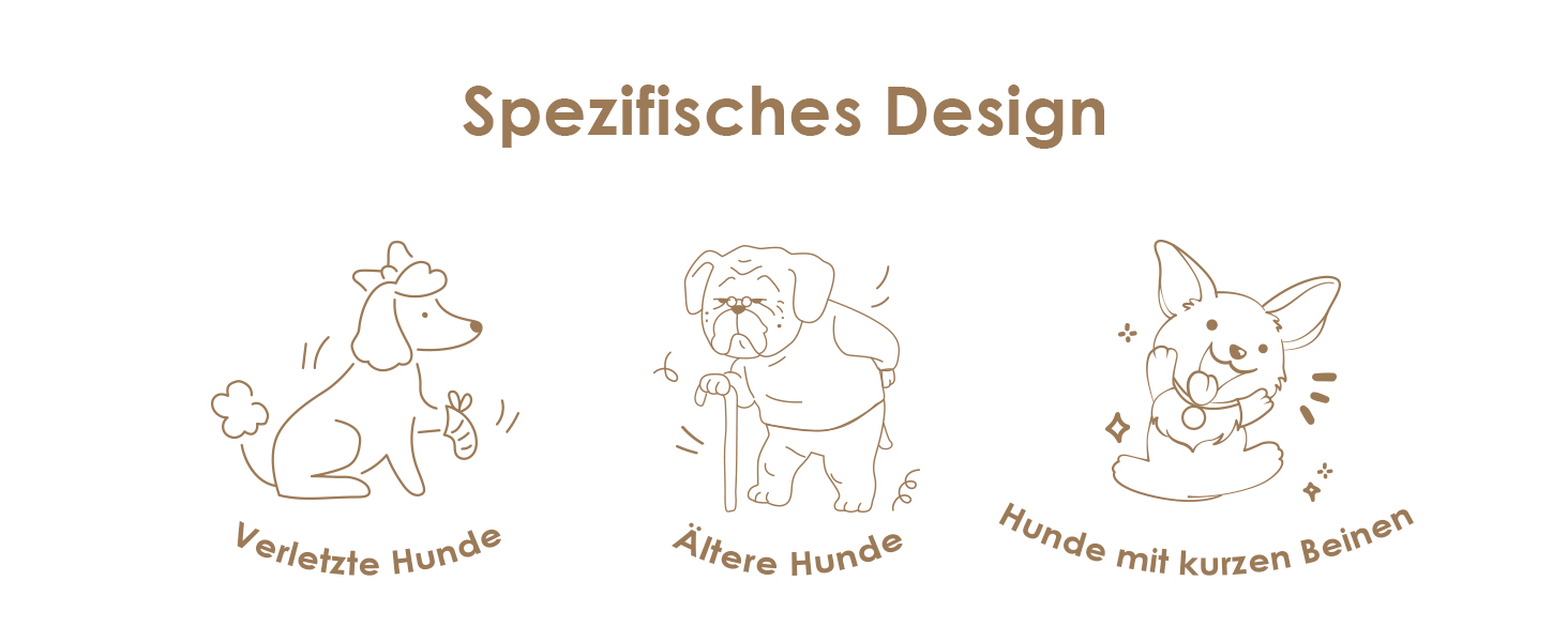 Сходинки для собак EHEYCIGA – 50 см, для маленьких собак, на диван/ліжко, з високощільним губчастим матеріалом, знімний та миючий чохол, протиковзне покриття, 4 сходинки, сірий колір (40 x 50 x 30 см, коричневий)