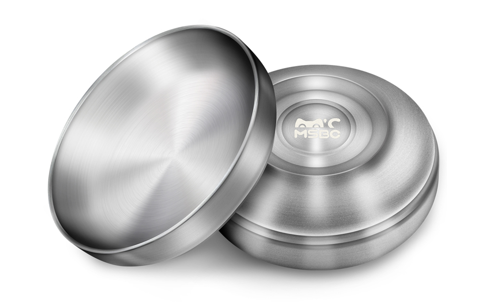 Миски для котів з нержавіючої сталі, широкі та плоскі (2 шт.)