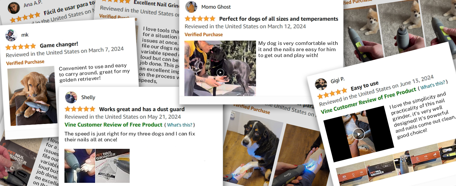 Електричний точило для собачих кігтів Toozey Krallenschleifer: 3 швидкості, LED-підсвітка, для середніх та великих собак (жовтий)