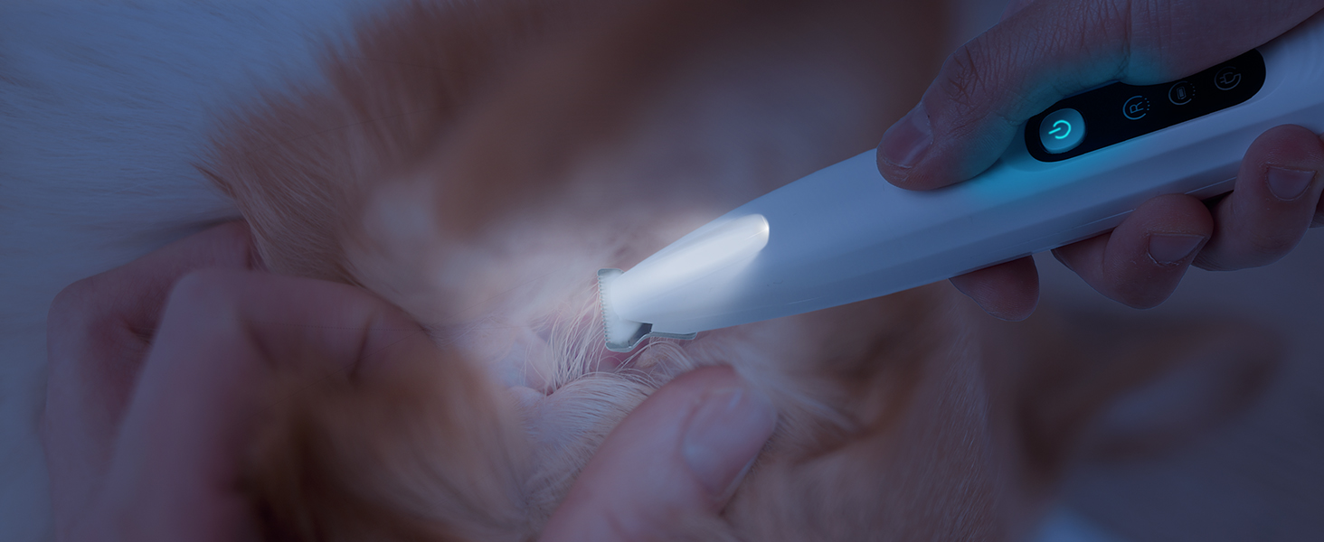 Триммер для собак ALL FOR PAWS з LED-підсвічуванням – 18 мм, тихий (35 дБ), вологостійкий (IPX4), USB, для стрижки лап, вух, обличчя та задньої частини тіла