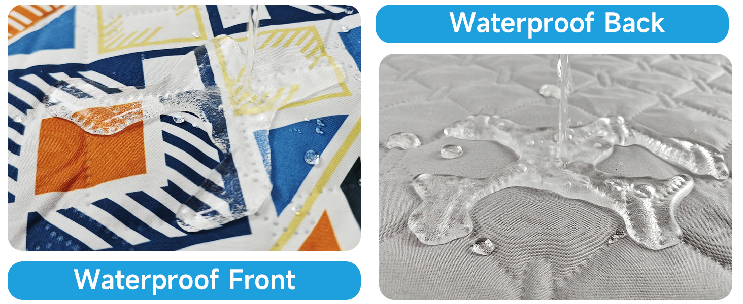 Водонепроникний двосторонній килимок для собак YOSEPATI, 208 x 173 см, блакитний медальйон. Захист дивану та меблів від бруду та шерсті. Підходить для цуценят, котів та дітей. Легко миється та перевертається.