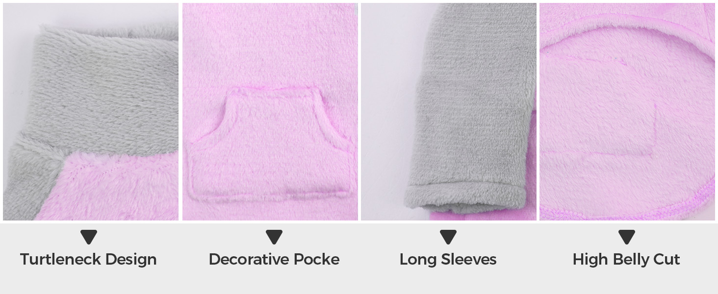 Теплий зимовий пуловер для котів Sphynx, фіолетовий, Roa (M)