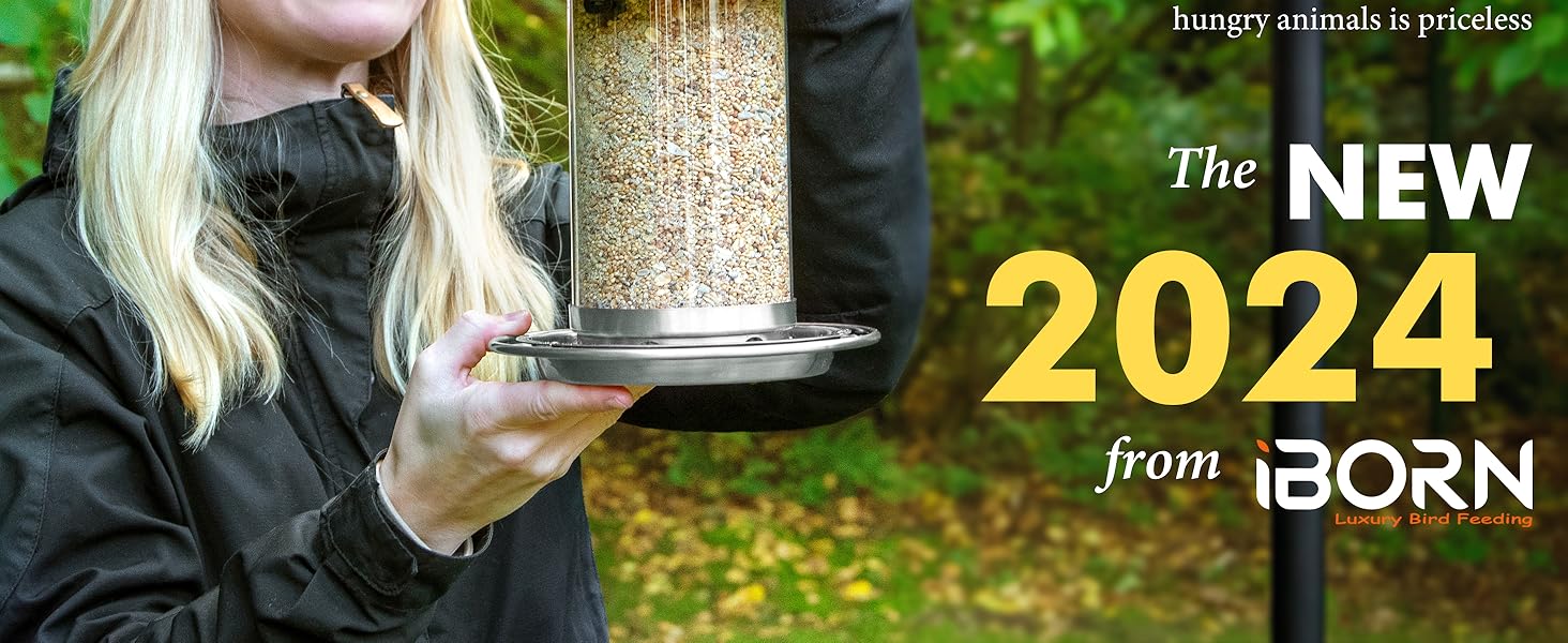 Годівниця для птахів iBorn, Металева годівниця-будиночок, Зелений колір, 18 см, для цілорічного годування, 6 отворів