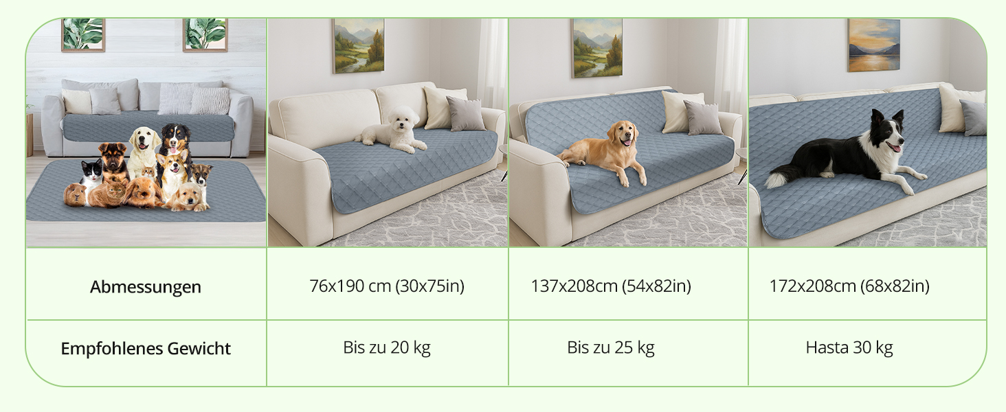 Водонепроникний коврик для собак, 137x208 см. Міцний килимок для тварин, антиковзаюча, багаторазова, можна прати в пральній машині. Захист для дивану, ліжка, автокрісла. Темно-сірий колір.