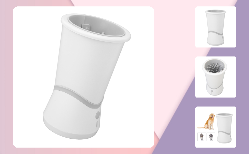 Автоматичний мийник для собак, акумуляторний, м'який, регульований електричний мийник для домашніх тварин