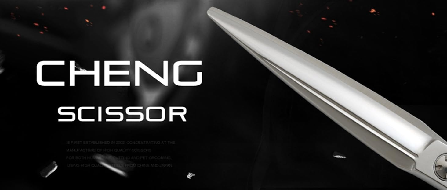 Професійна ножиця для грумінгу тварин Cheng BF-75 з нержавіючої сталі, 19,1 см, безпечна та надійна