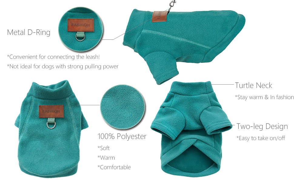 Пуловери для собак - 2/3 шт. з флісу, теплі, з високим коміром, для маленьких собак, кошенят, зимовий одяг для тварин (B-Сірий, фіолетовий, синій, XL)