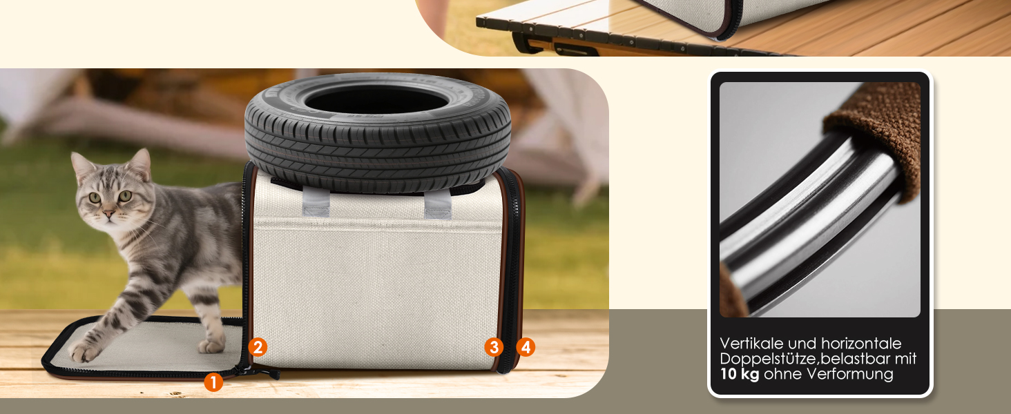 Транспортна переноска для котів та цуценят HEVOL до 10 кг, дихаюча сітка, легка, складна переноска для тварин, підходить для ветеринара, авто, літака