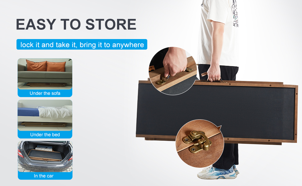 Рампа для собак на ліжко та диван, 5 ступенів, чорна, 115 см