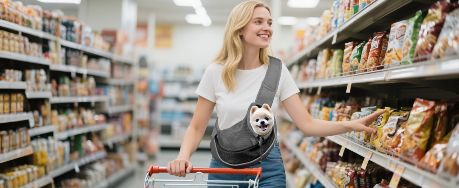 Сумка-переноска для собак та котів XGOPTS, чорна, до 5 кг, регульована, дихаюча, для прогулянок на вулиці