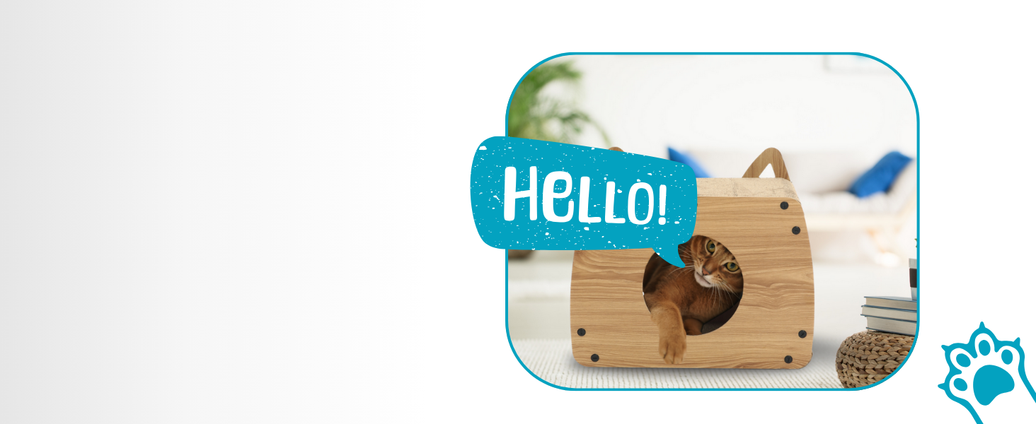 Будиночок-кіготь для котів Ultiness® з ігровим майданчиком, 44x25x38 см. Кліма-кіготь для котів, аксесуари для котів, іграшки для котів