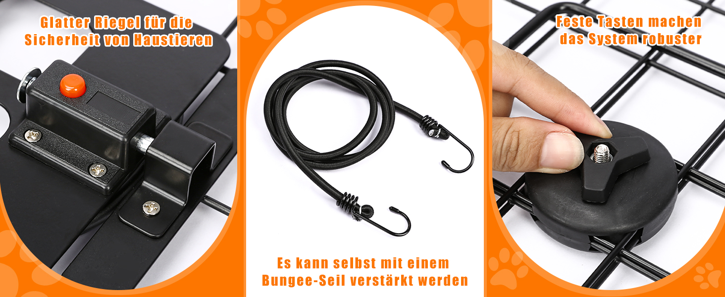 Сітка для собак у машину Denmay, універсальна, 30.7 x 93-150см, регульована ширина, з дверцею, 2 ремені безпеки, чорна