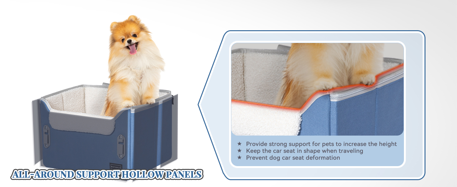 Клітка для собак Petfit у машину для маленьких собак, стабільна та безпечна, з кріпленням для ременя безпеки, корзина для собак, автоліжко знімні чохли (S, Шкіра-Чорний)