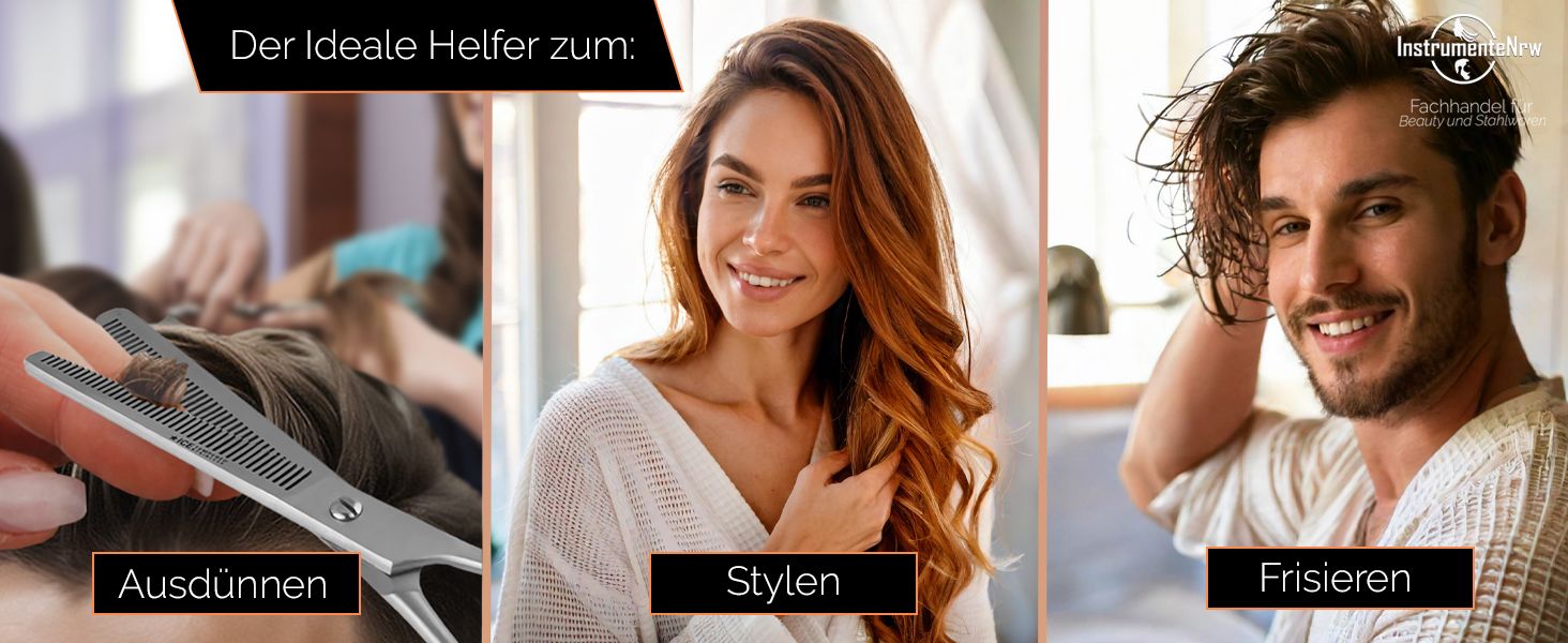 Набір для стрижки волосся: професійні ножиці для стрижки та філірування, 20,5 см, 8 дюймів