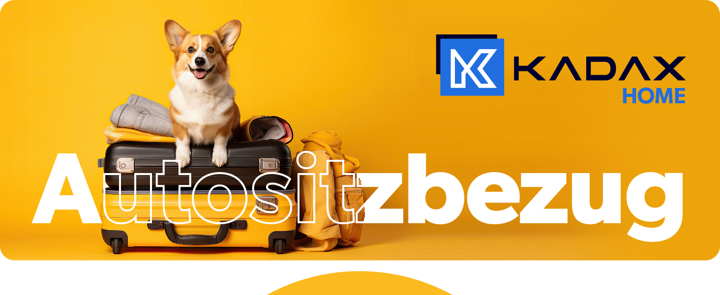 КADAX Накидка на сидіння авто для собак, 135x145 см, чорно-помаранчевий, з кріпленням для безпеки