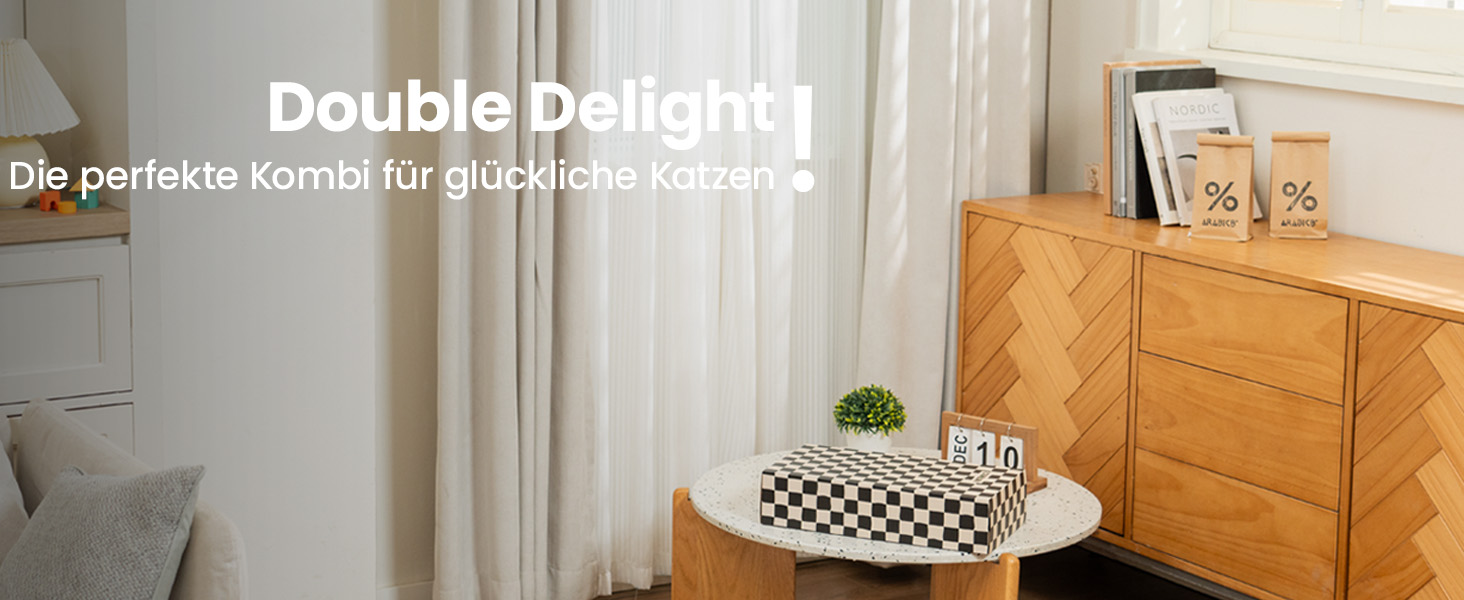 5-Piece Cat Scratch Box Set from Conlun: Large, Double-Sided Design, Interactive Openings, Durable Scratch Pad, Furniture Protector (White)