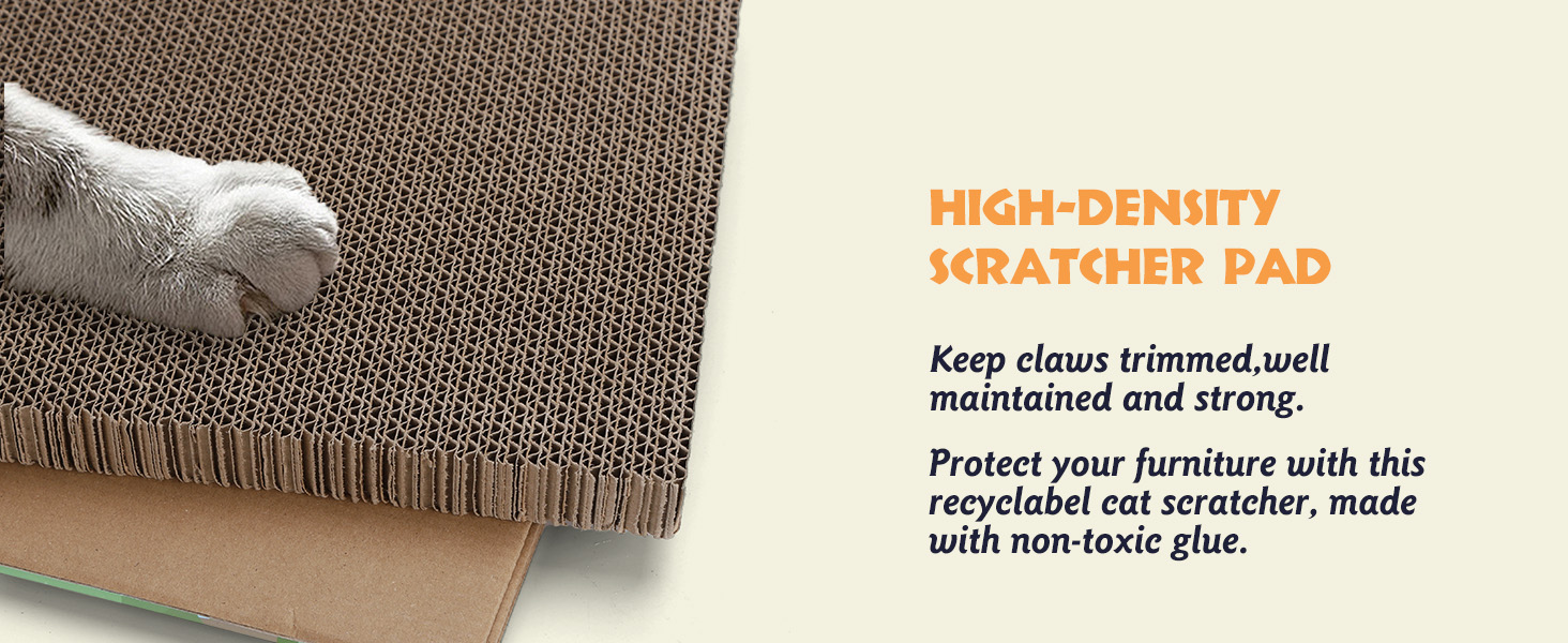 Nobleza: будиночок-кігтеточка для котів з картону та котячої м'яти. Легко збирається, ідеально для кігтів та ігор. (1 шт.)