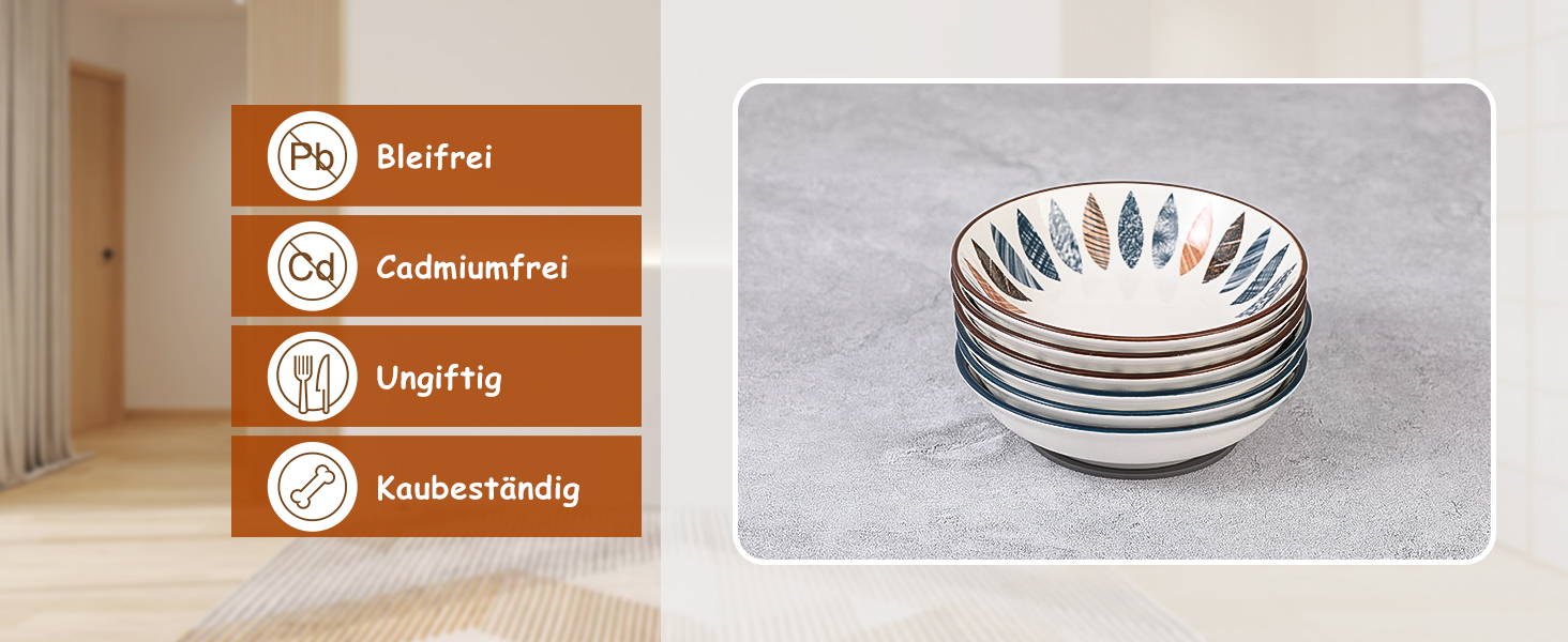 Набір мисок для котів з кераміки Katzennapf Set - 6 шт. - білий (Classic-A)