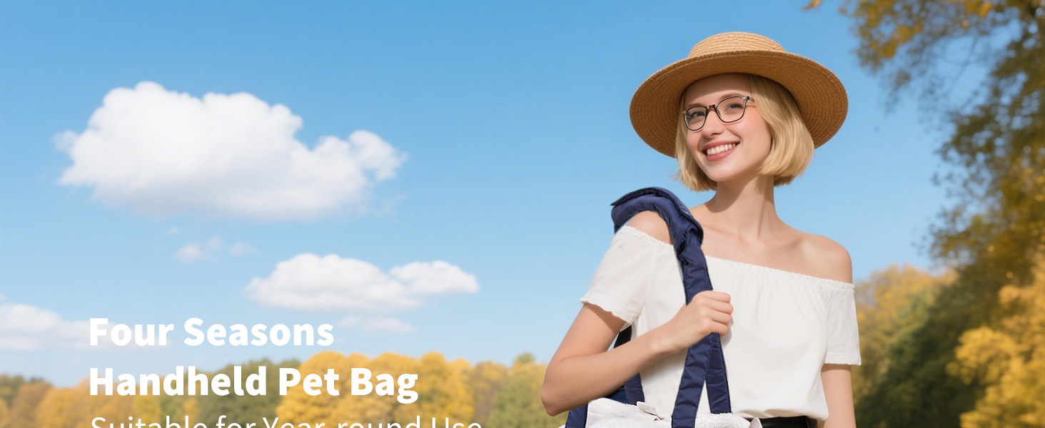 PETCUTE Сумка-переноска для собак і котів, чорна, з карабіном, складна, для маленьких тварин