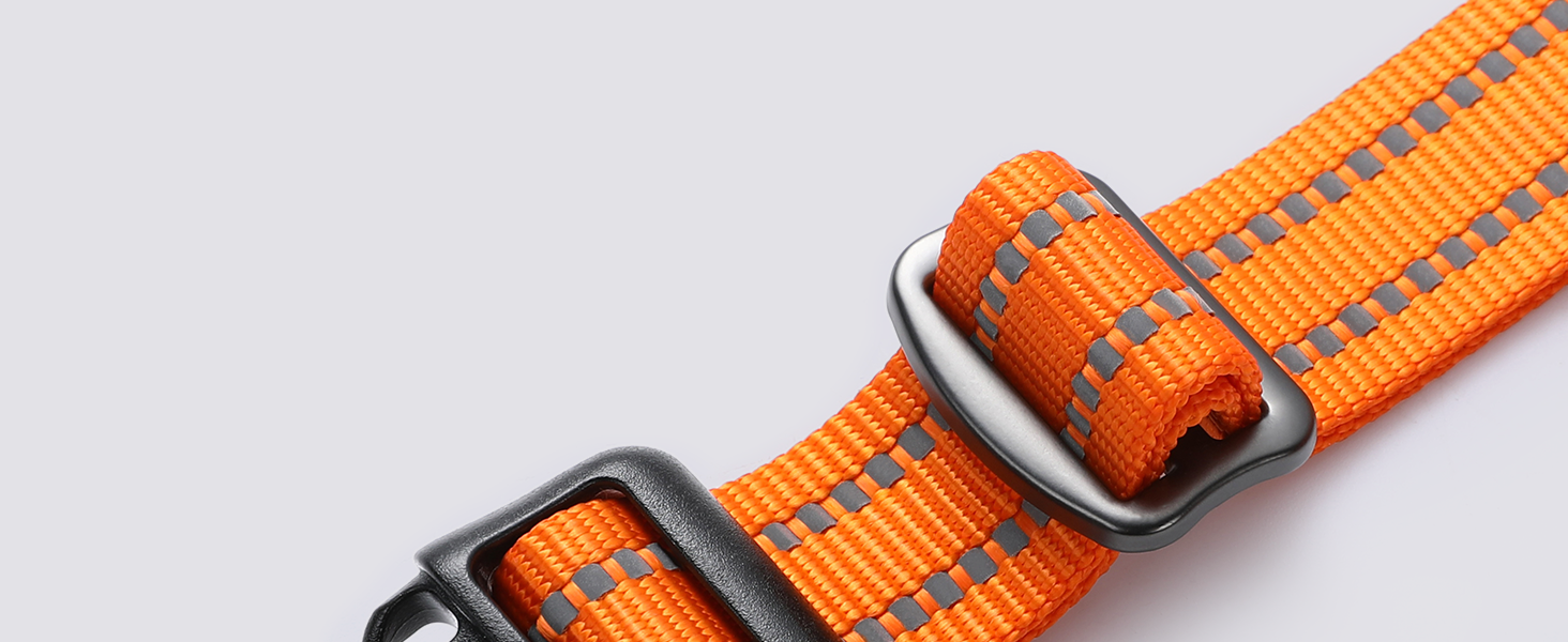 Нагрудник для собак Rabbitgoo середнього розміру, анти-тяга, регульований, з ручкою, міцний, тактичний, з металевими пряжками, для прогулянок (M, Помаранчевий)