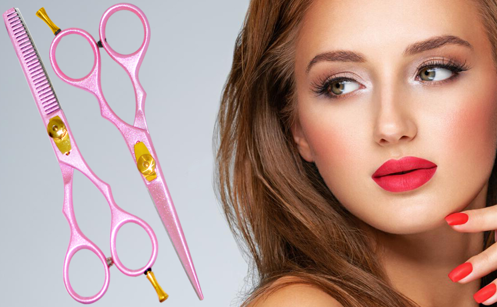 Професійний набір перукарських ножиць YNR (5,5 дюймів) – ножиці для стрижки та вирівнювання, гребінець, чохол. Підходить для чоловіків, жінок, дітей та дорослих.