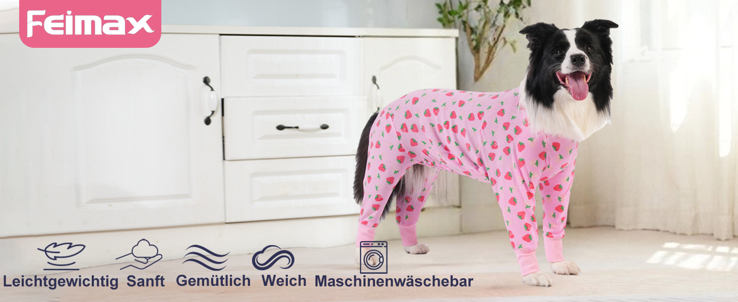 Захисний боді для собак після операції: для сук та кобелів, дихаючий, з захистом рани, альтернатива E-Collar, розмір XXL, колір полуниця