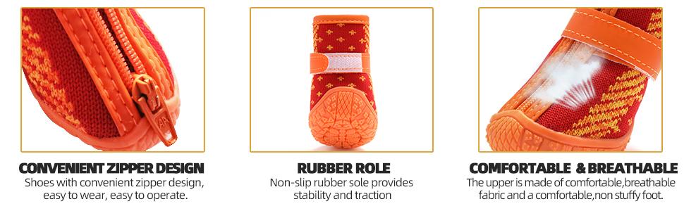 Чоботи для собак Hcpet: дихаючі, з світловідбиваючими ремінцями, для маленьких собак, непрослизькі, 4 шт., армійного кольору