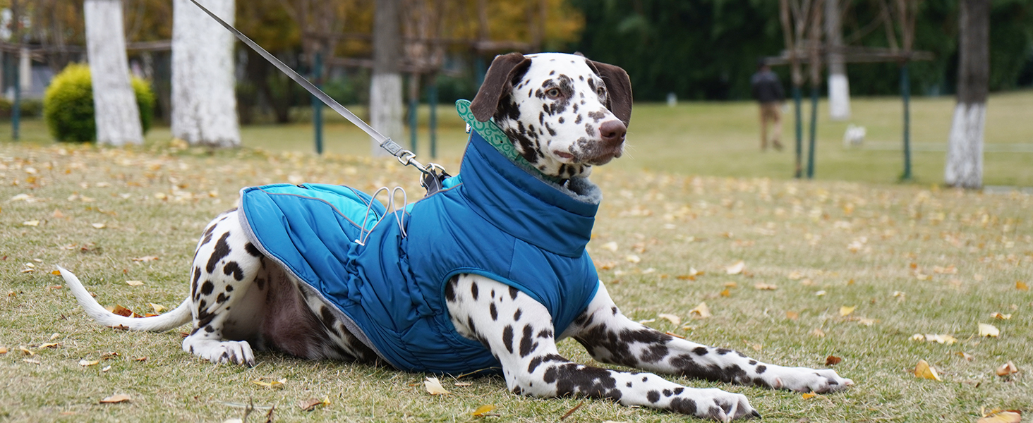 Водонепроникний зимовий одяг для собак, теплий куртка для собак з отвором для шлейки, для малих, середніх та великих собак, військовий камуфляж, з світловідбиваючими смугами, блискавка, XL