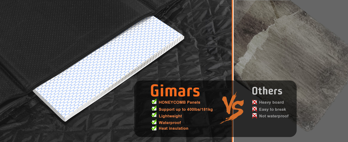 Накладна на сидіння автомобіля для собак Gimars, 157x137 см, велика, зносостійка, водовідштовхувальна, універсальна, з передньою кришкою та оглядовим вікном (чорний&оранжевий)