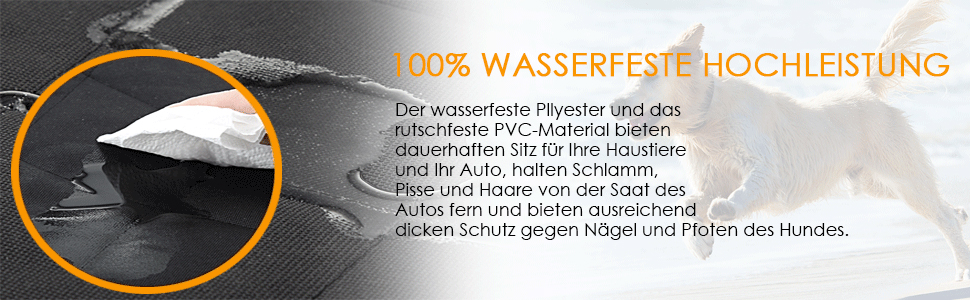 Захисна автомобільна ковдра Eleoption: водовідштовхувальна, антиковзаюча, для собак, сидінь, багажника, заднього сидіння (чорна)