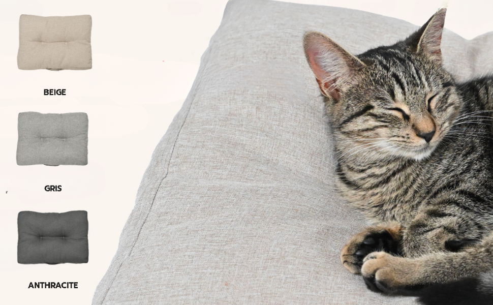 Ортопедична подушка для собак та котів, з меморі-піни, невелика, водовідштовхувальна, для суглобів, не деформується, бежева