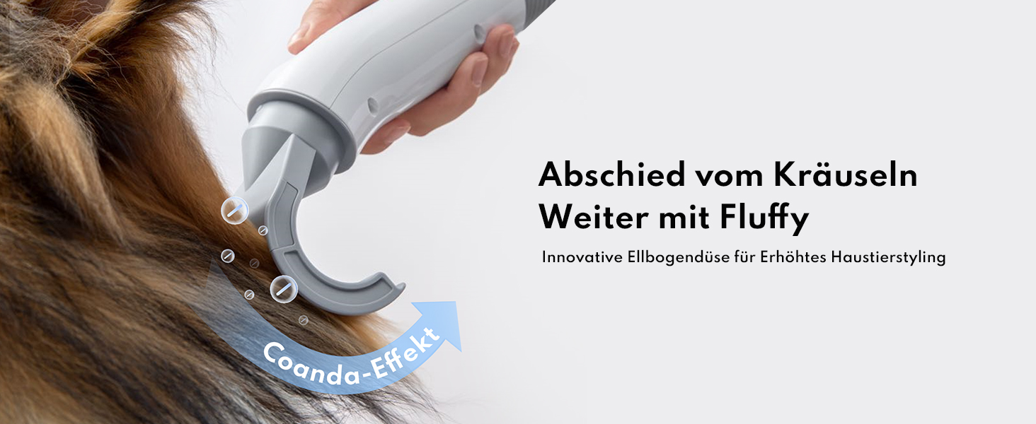 Ультрасушар для собак HomeRunPet Ultraleiser - професійний фен для грумінгу, 99 швидкостей та регулювання температури, 3 насадки