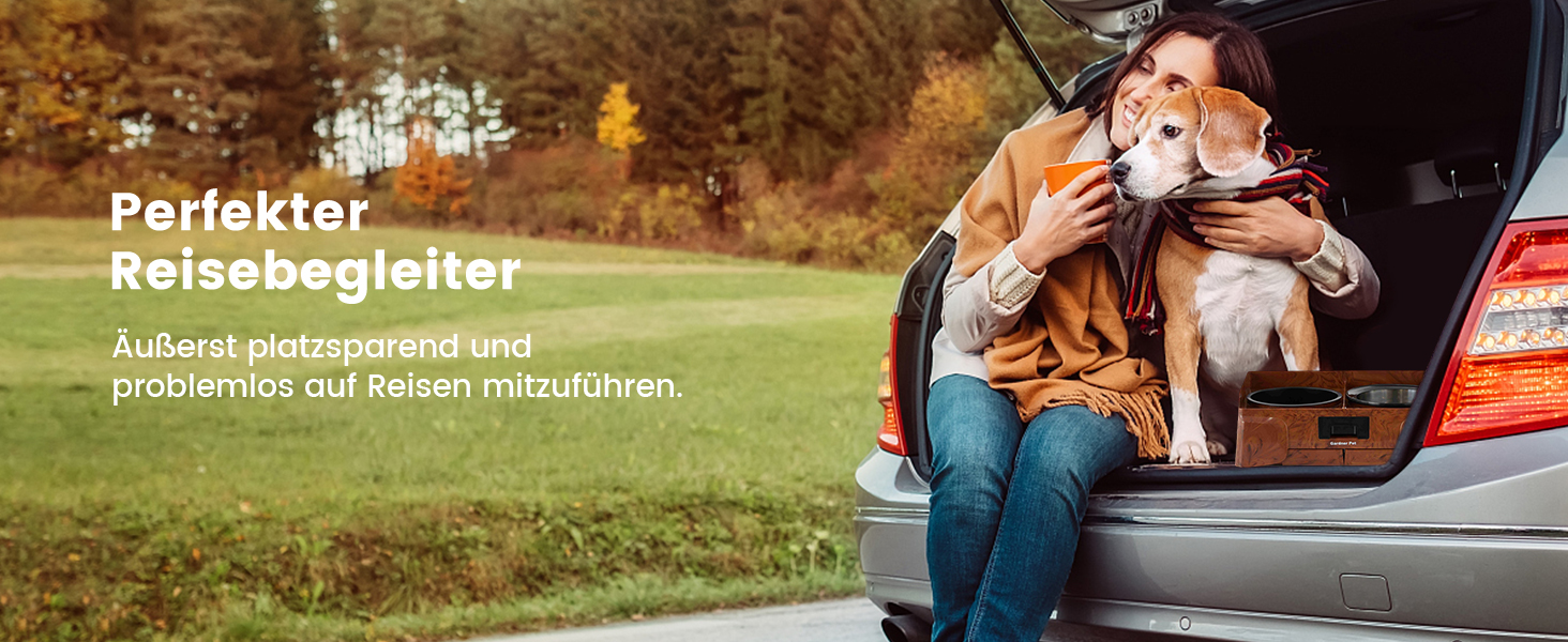 Підвищена годівниця для собак Gardner, 2-в-1: миска для води без розливання та миска для повільного годування з регульованою висотою, 5 рівнів, протиковзна годівниця для середніх та великих собак