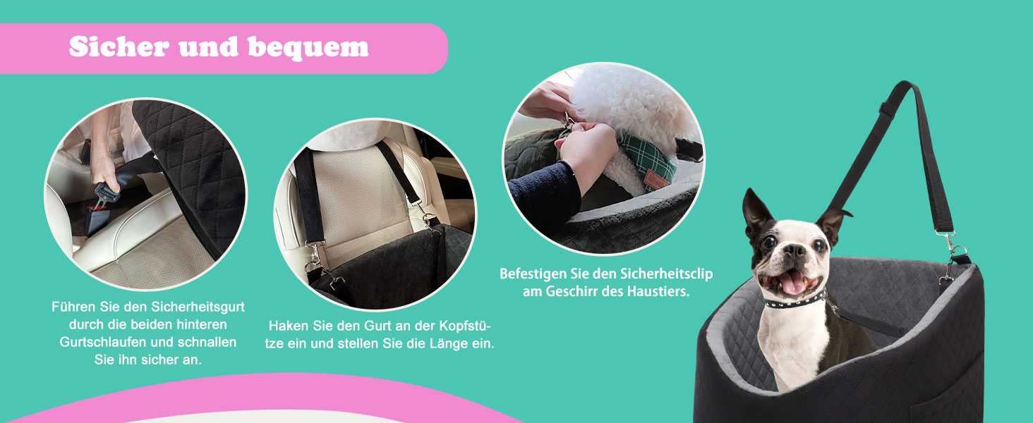 Автомобільний лежак для собак iPetba: комфортний, миючий, для собак до 15 кг, чорний