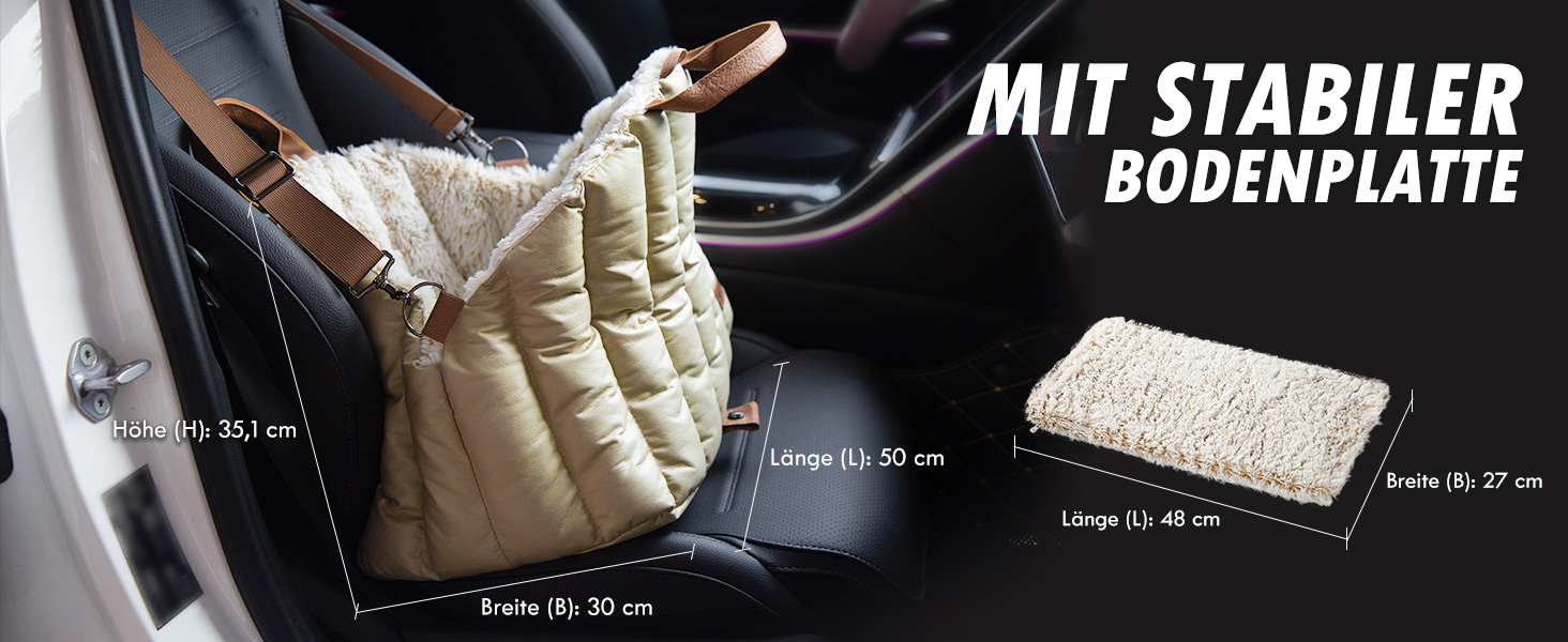 Автомобільне крісло, переноска та ліжко для маленьких собак ClevaHome – Крісло для собак до 4,5 кг, переноска для дому та вулиці