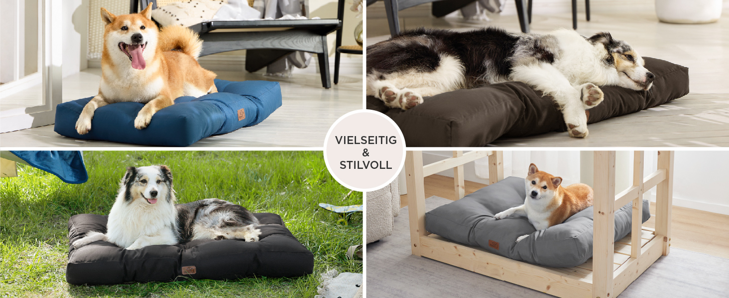 Килимок для собак BEDSURE великих порід, 111x89 см, водонепроникний, коричневий, 10 см заввишки