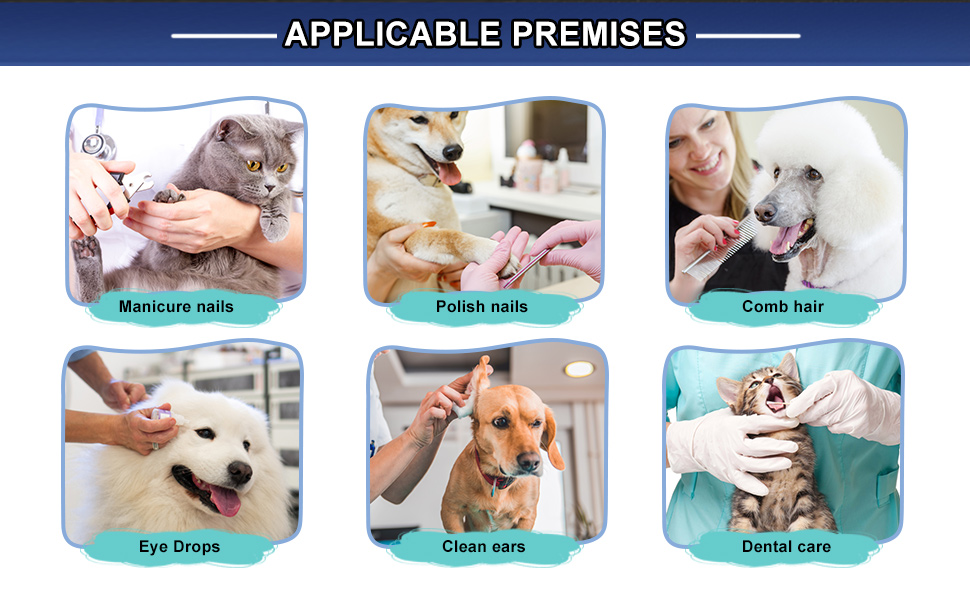 Гамак для грумінгу собак, гамак для догляду за собаками, набір для стрижки кігтів з гамаком, гамак для грумінгу собак з широким ременем (середній, до 16 кг, блакитний)