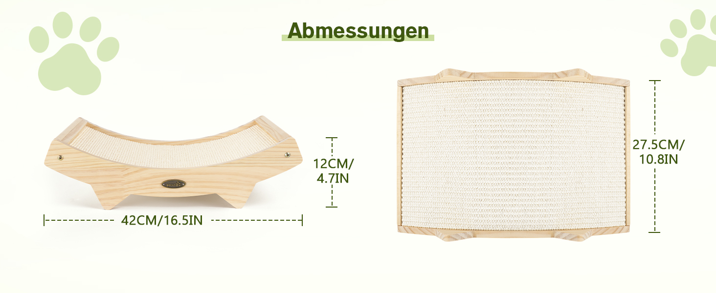 Pecute Комплект з 2 картонних когтеточок для котів, двосторонні, з якісного картону, стійкі, для догляду за кігтями та захисту меблів (38.5 x 20.5 см), Classic (2 шт.) (Покращена версія з сизалю)