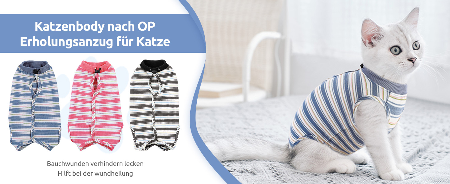 Одяг для котів після операції Citétoile: Комбінезон для захисту рани, альтернатива електронного комірця, рожевий, розмір M