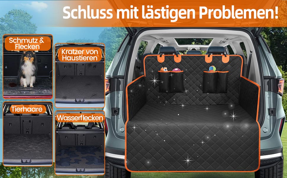 Захист для багажника авто для собак: килимок, водовідштовхувальний, стійкий до подряпин, універсальний, з кишенею