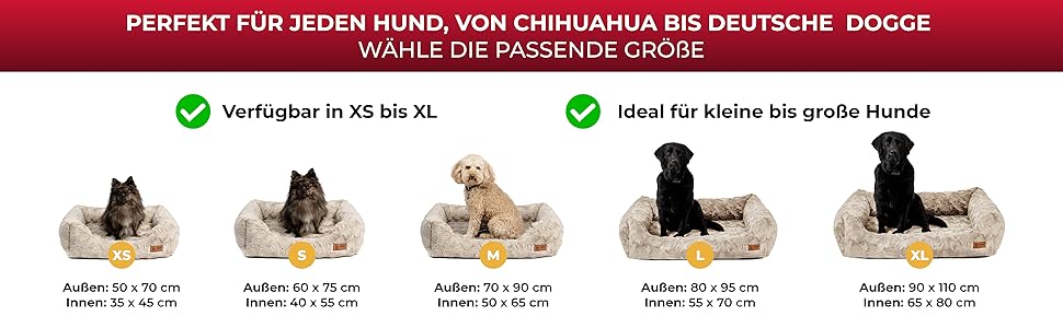 Ортопедичне ліжко для собак Shadow Deluxe S (60x75 см) з Memory Foam – Зручне, з антиковзким покриттям, миється – Німецька якість