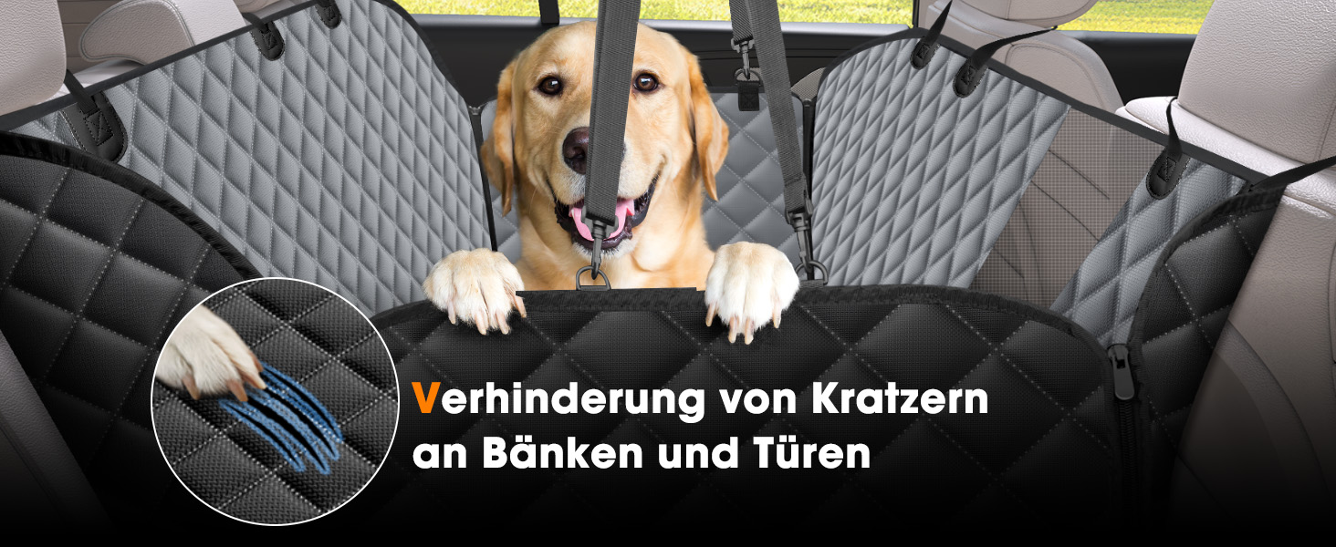 Кришка для автосидіння для собак JOEJOY, 135 x 144 см, сіра: захист від бруду, подряпин та води