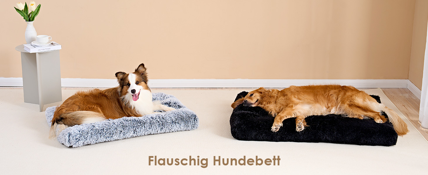 М'яке ліжко для собак EHEYCIGA, великий розмір XL, 105x70 см, сіре, знімний чохол, неслизька підкладка