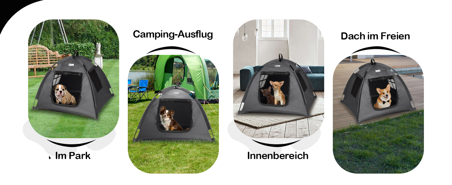 Зручне ліжко-будиночок для собак та котів Babyezz, водонепроникне, дихаюче, для дому та вулиці, сірий колір, розмір S