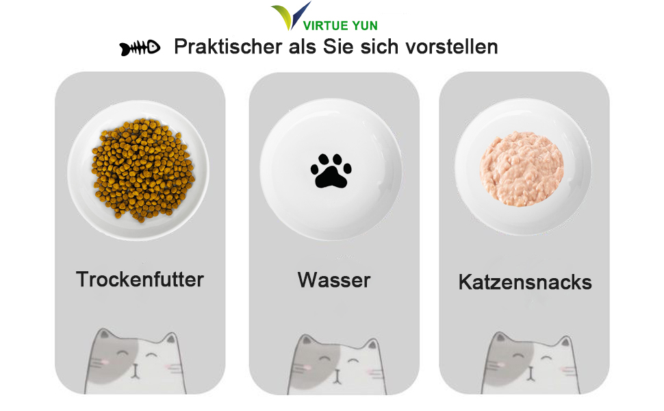 Котлові миски для котів, 2 шт. з підняттям, керамічні, з металевим підставкою, захист шиї, годівниця для котів