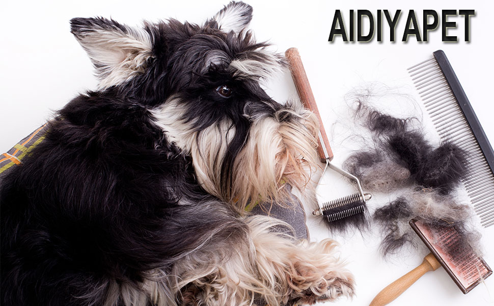 AIDIYA Coat King - щітка для грумінгу підшерстка собак, 17+9 двосторонні зубці (DUAL)