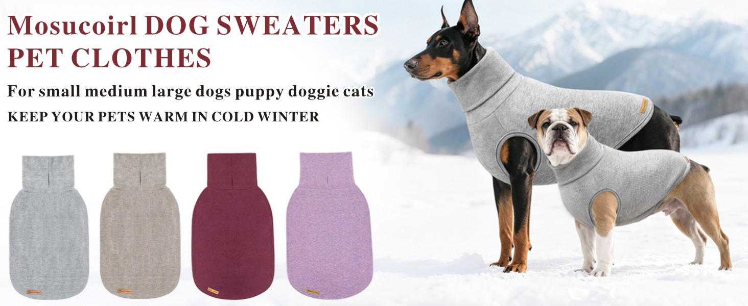 Світшот для собак Mosucoirl: теплий, м'який, для маленьких, середніх та великих собак, XS-4XL, червоний