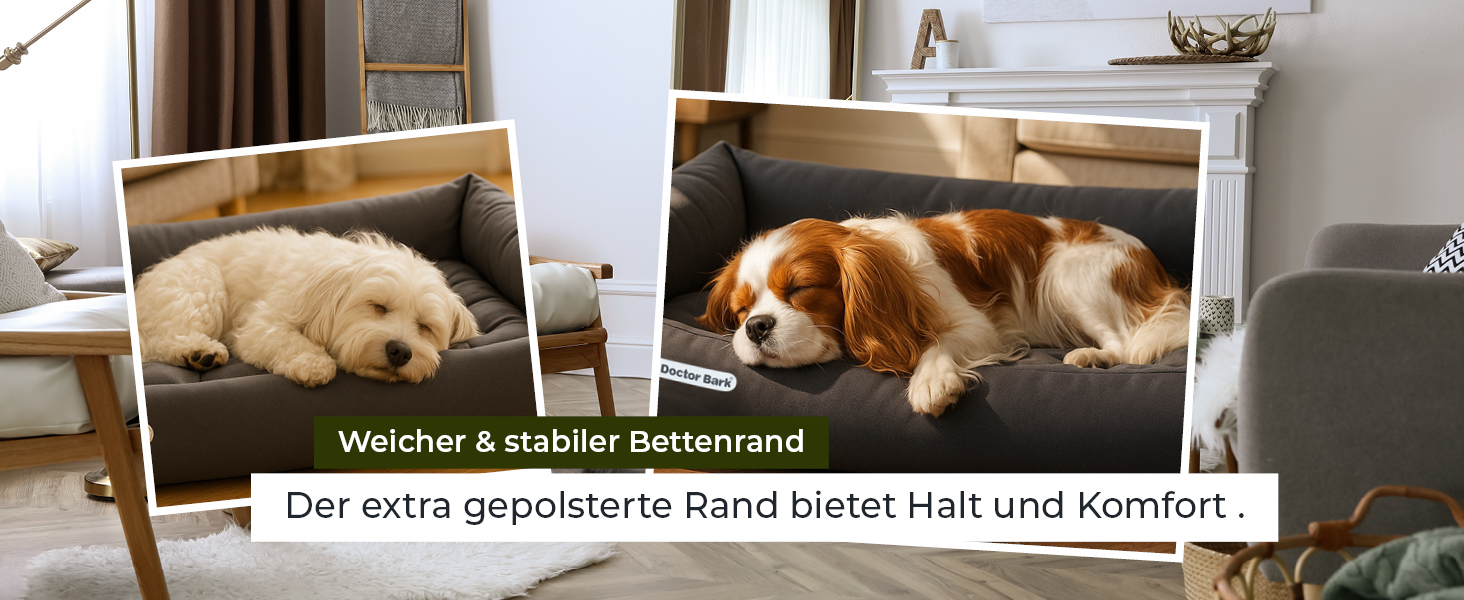 Ортопедичне ліжко для собак Doctor Bark - миється до 95°C, гігієнічне, без запаху, з м'яким коржем для собак середніх порід (M - 80x70 см, світло-сірий)
