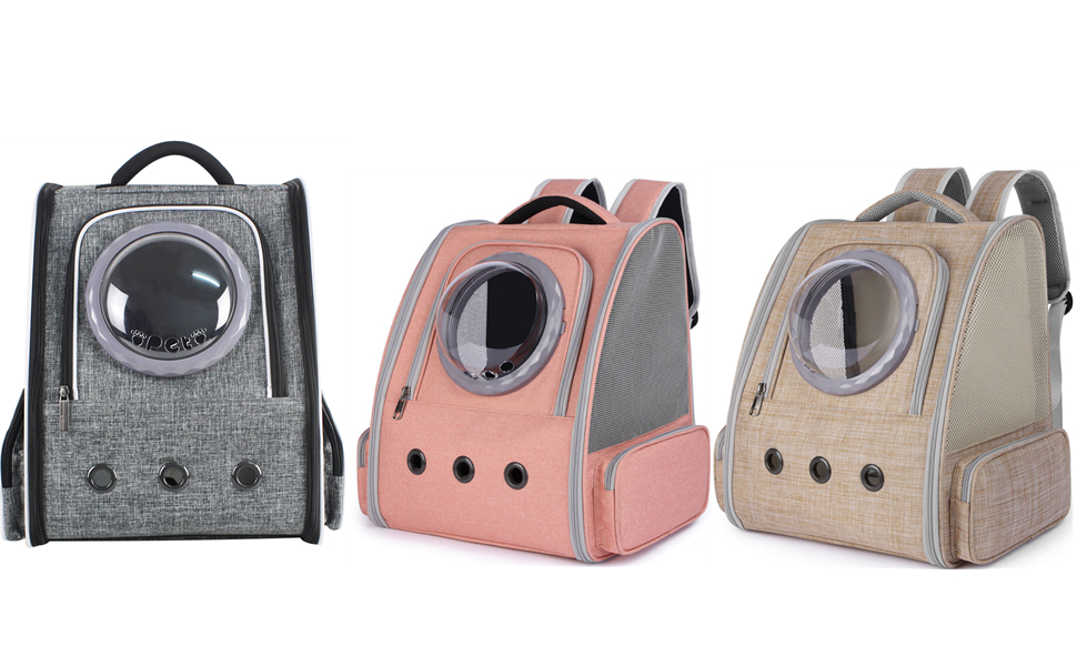 Рюкзак для тварин: переноска для кота/собаки до 10 кг, сірий, дихаючий, для подорожей, схвалений авіакомпаніями