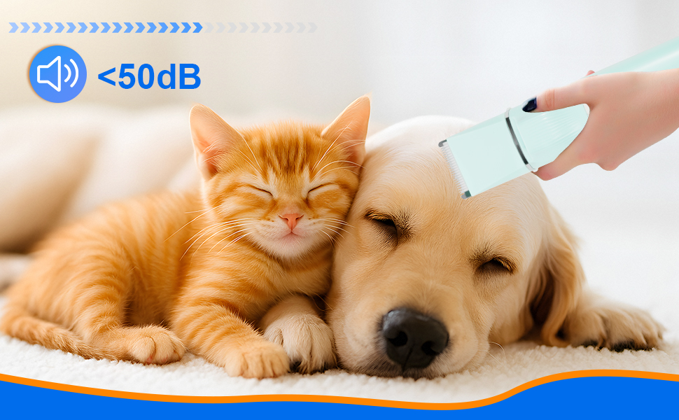 Набір для стрижки котів Dufuso Leise Schermaschine: 4 в 1, LED-підсвічування, професійний триммер для собак та котів, для догляду за лапами, очима, вухами, обличчям та тілом (білий/зелений)